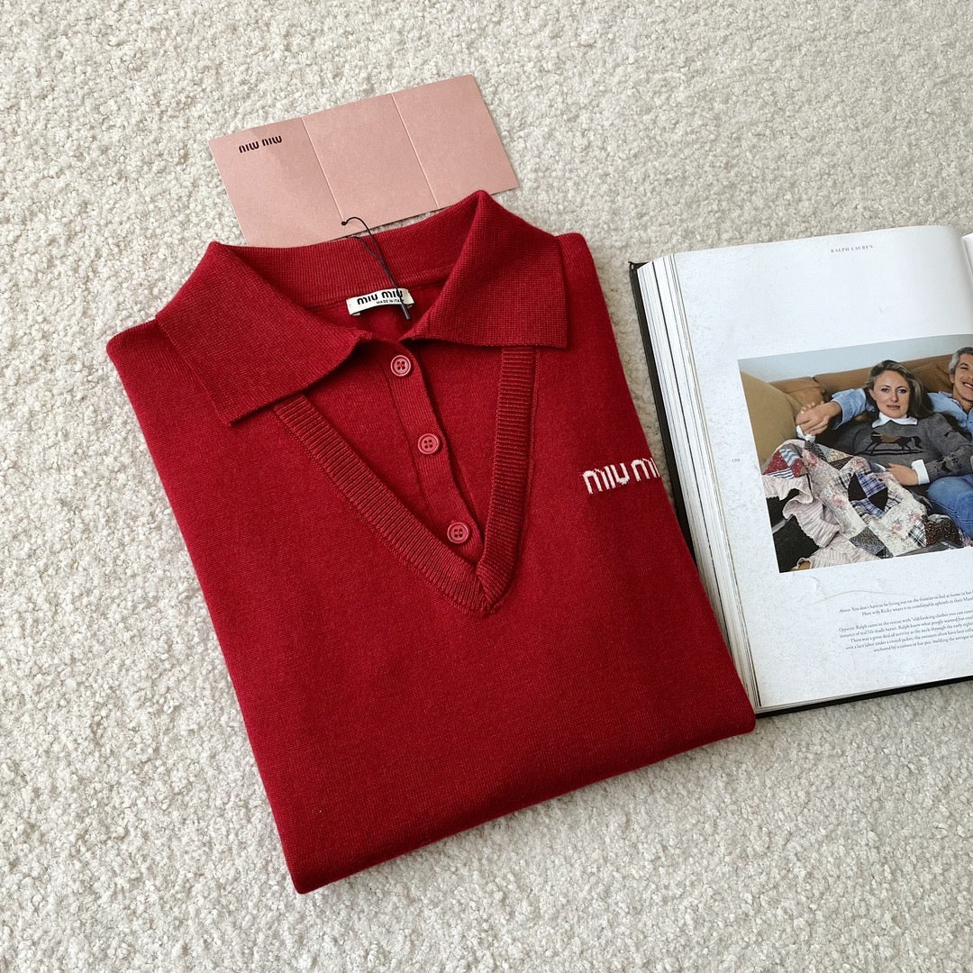Sweaters- Miu M Jumper Luxury Designer Knit Sweater