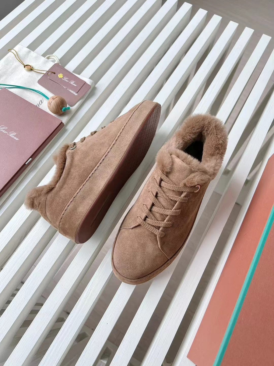 Shoes- Loro P Fur Nuages Sneakers Premium Designer Casual Shoes