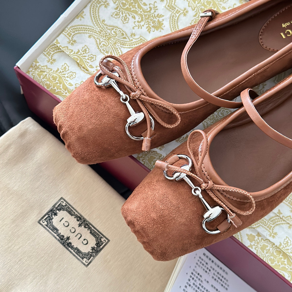 Gucci Shoes- Gucci Ballet Flats Premium Designer Casual Shoes
