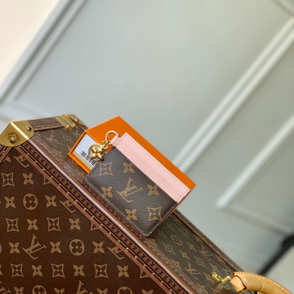 Louis Vuitton Wallets- Louis Vuitton Lou Charms Card Holder Elegant Everyday Leather Wallet