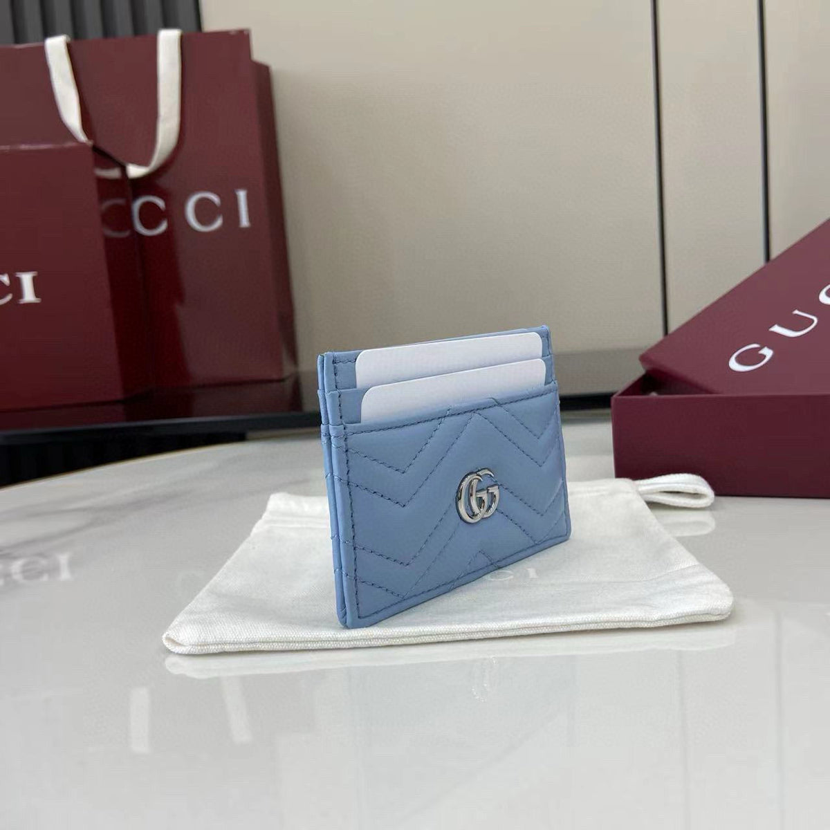Gucci Wallets- Gucci Card Holder Premium Leather Designer Wallet