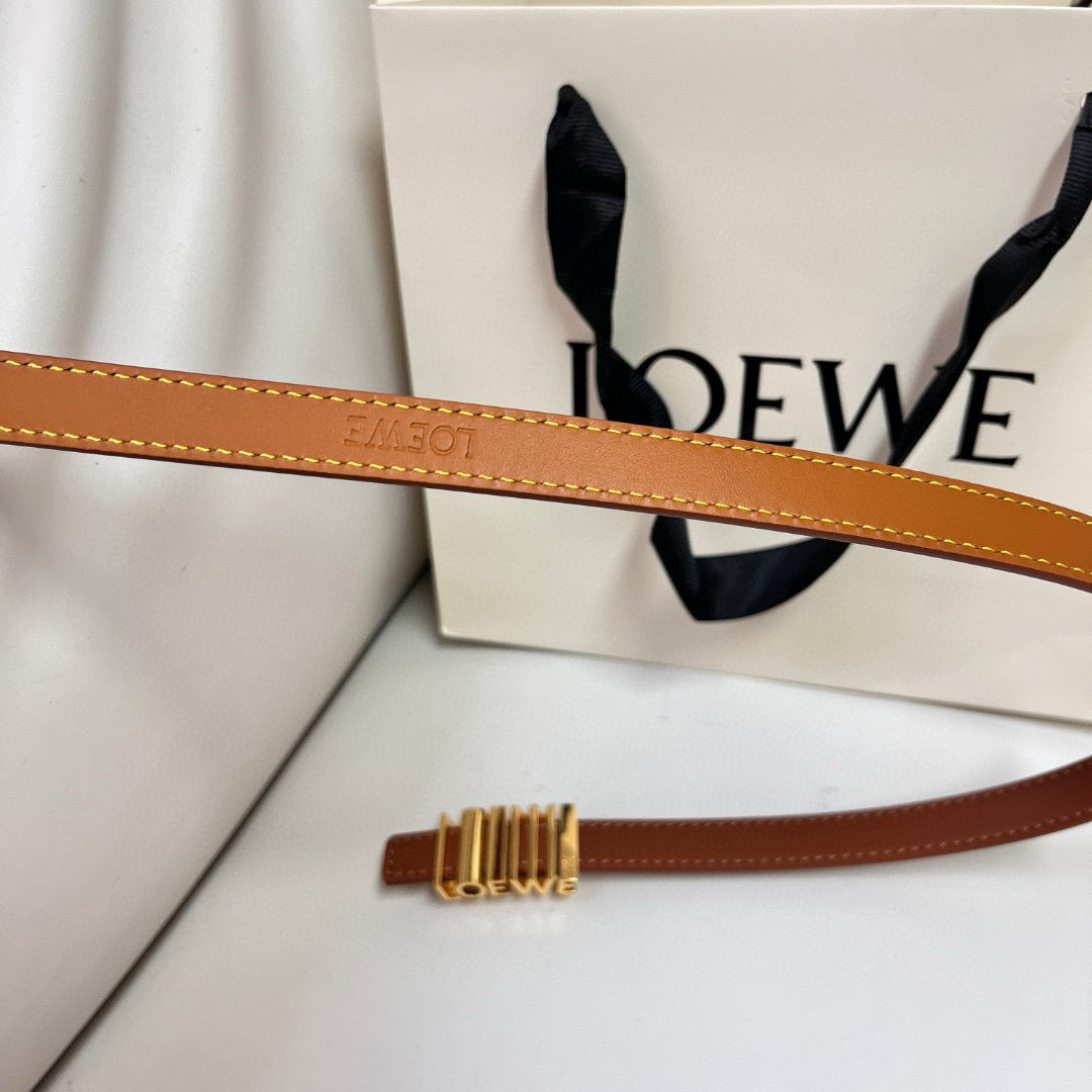 Belts- Loew Belt 1.5 Cm Premium Leather Designer Belt