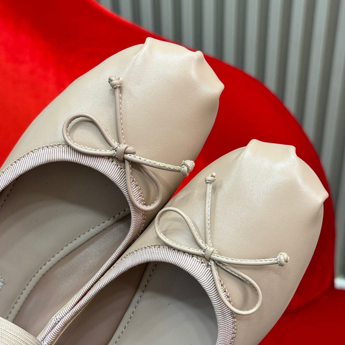 Shoes- Miu M Ballerina Flats Premium Designer Casual Shoes