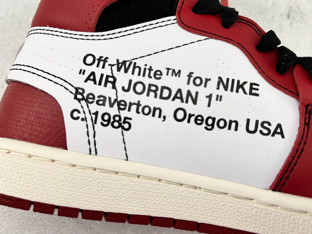 Off-White Shoes- Off-White Off White x Jordan 1 Chicago Comfortable Everyday Designer Shoes