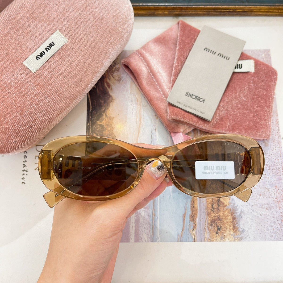 Sunglasses- Miu M Sunglasses Luxury Designer UV Sunglasses