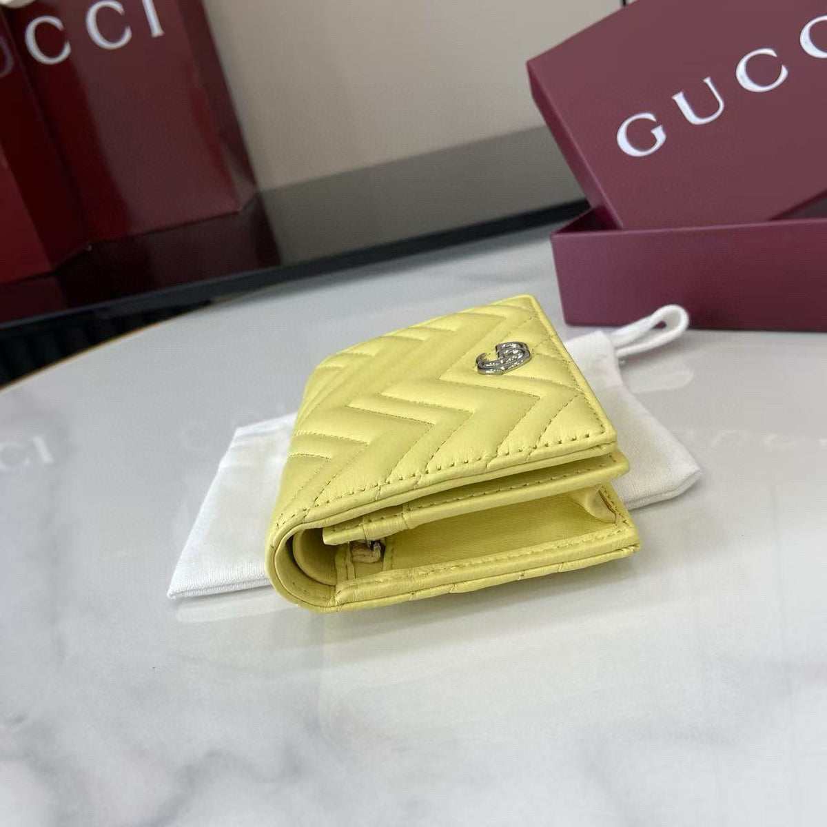 Gucci Wallets- Gucci Marmont Small Wallet Premium Leather Designer Wallet
