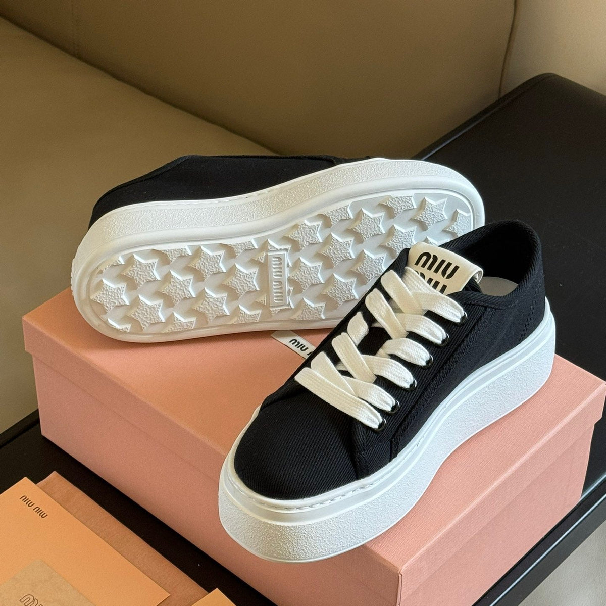 Shoes- Miu M Trainers Premium Designer Casual Shoes
