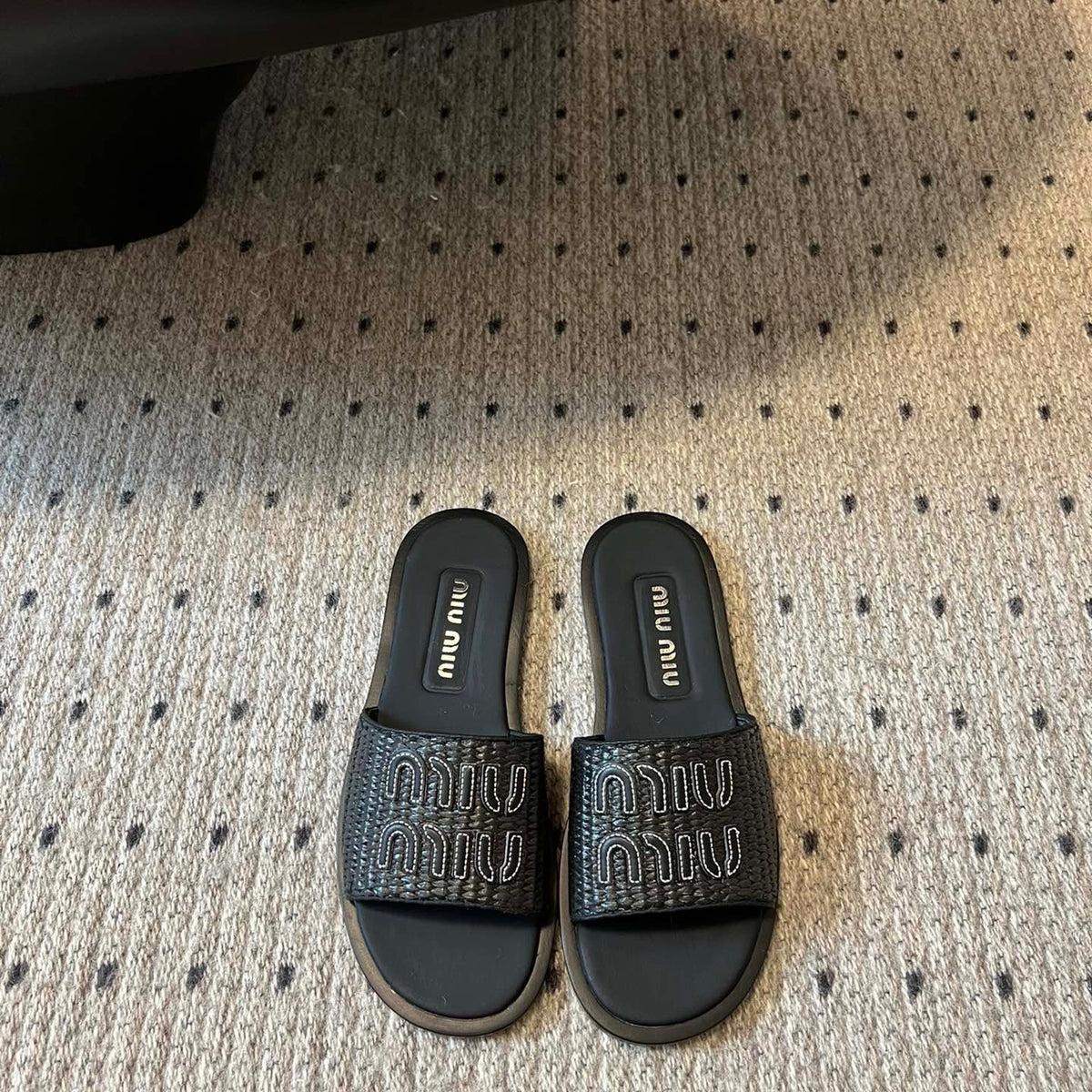 Shoes- Miu M Slides Premium Designer Casual Shoes