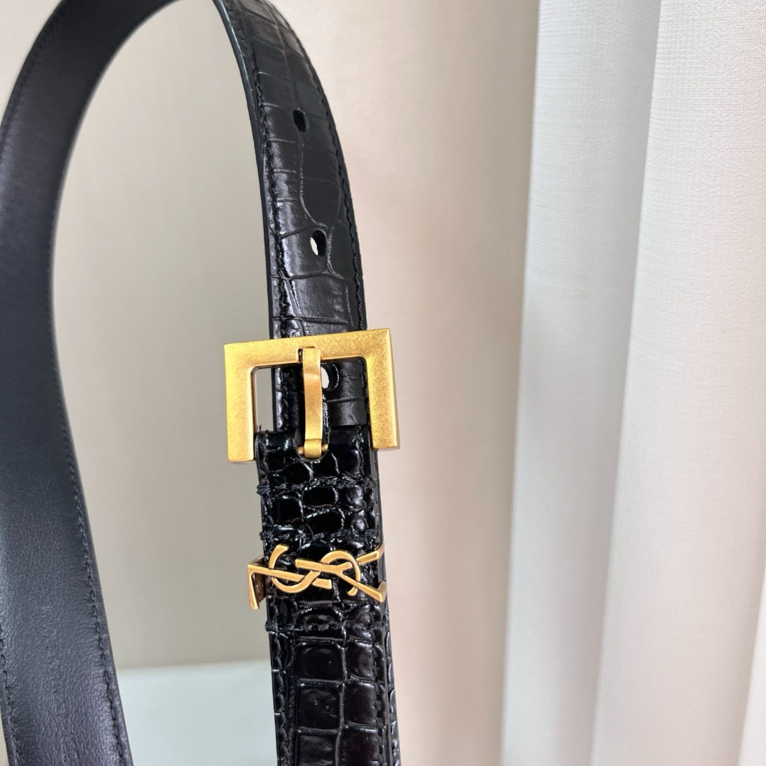 Saint Laurent Belts- Saint Laurent Belt 2 Cm Premium Leather Designer Belt