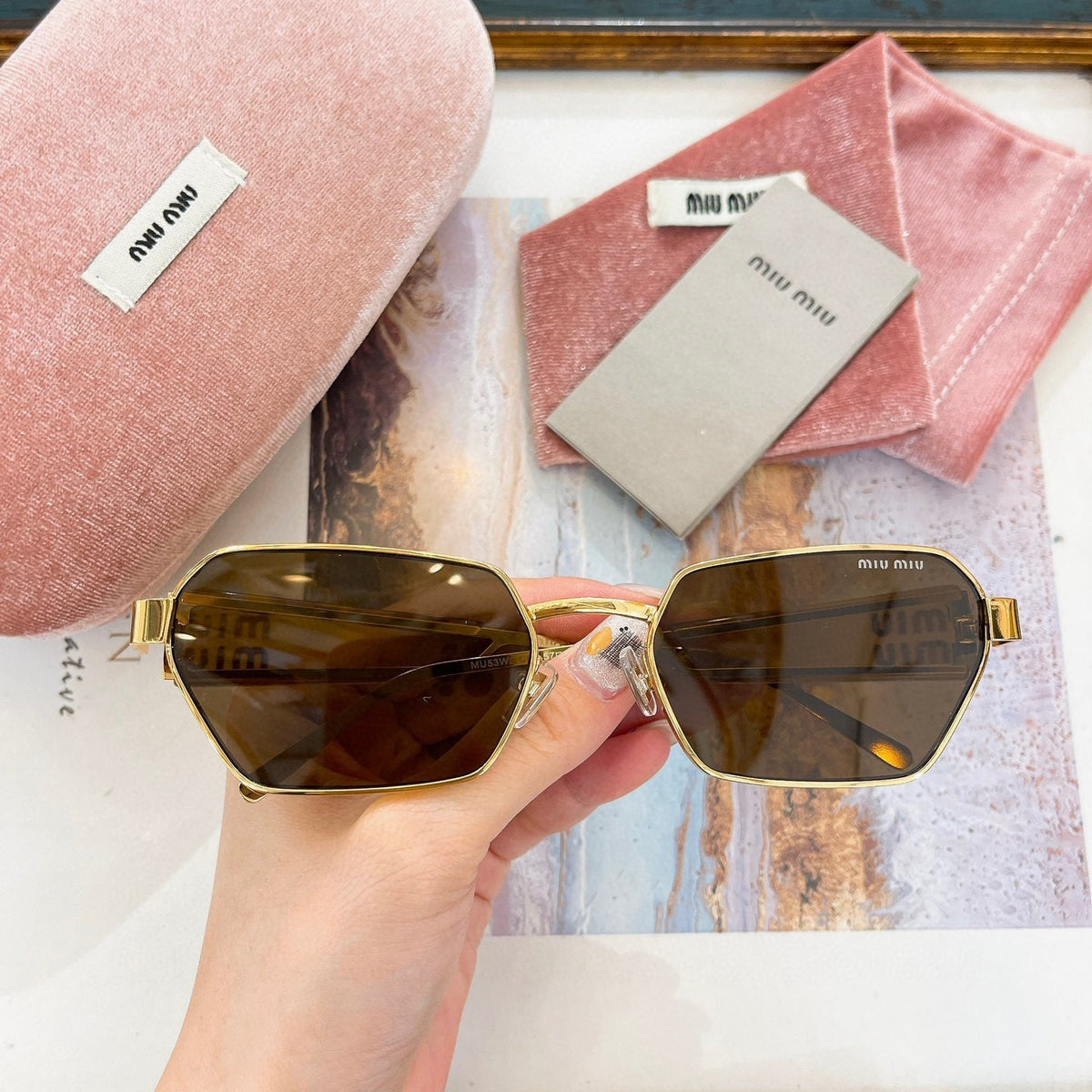 Sunglasses- Miu M Sunglasses Premium Fashion Designer Sunglasses