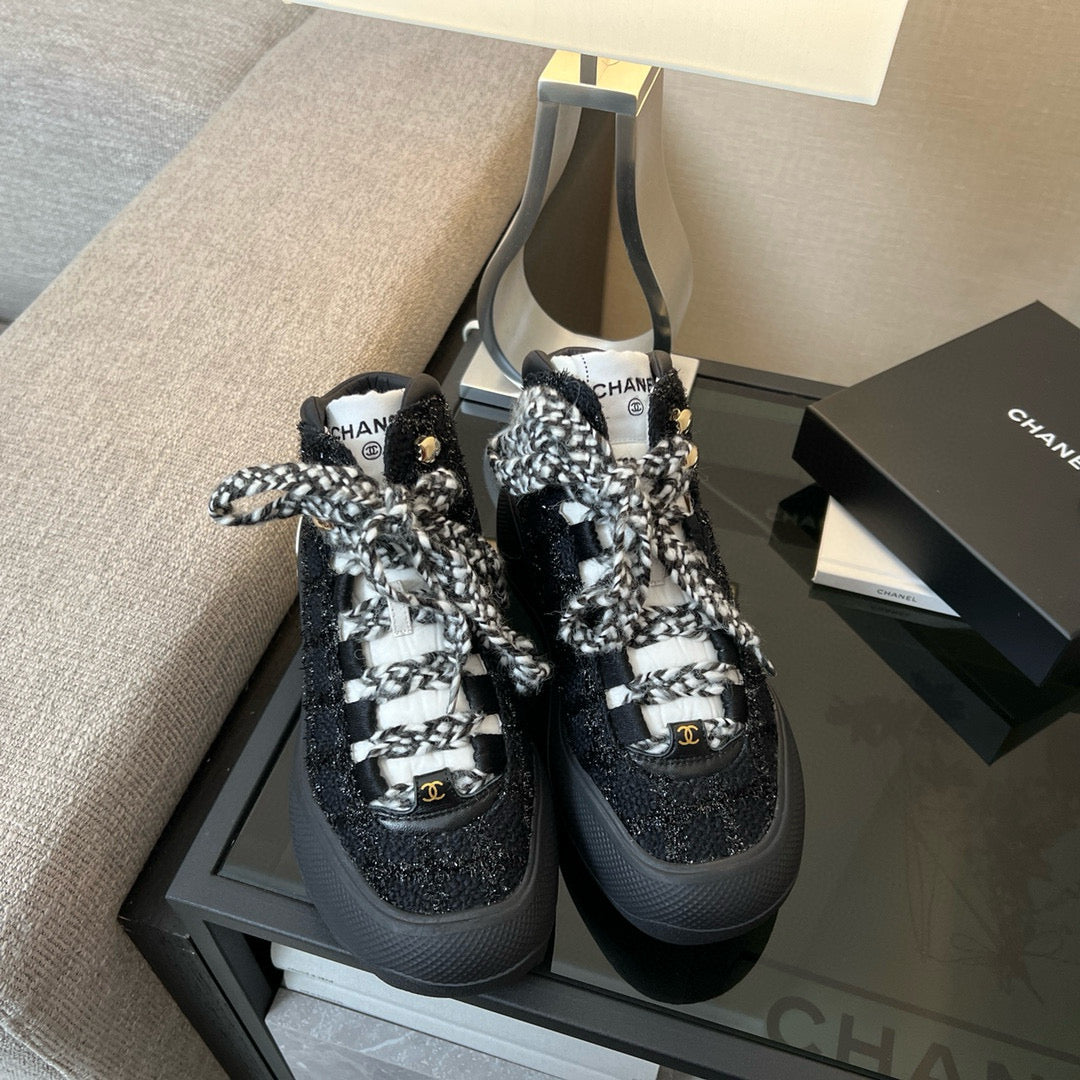 Chanel Shoes- Chanel Trainer Boots Comfortable Everyday Designer Shoes