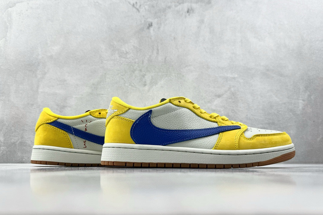 Jordan Shoes- Jordan Travis S x Jordan 1 Low Luxury Lifestyle Designer Footwear