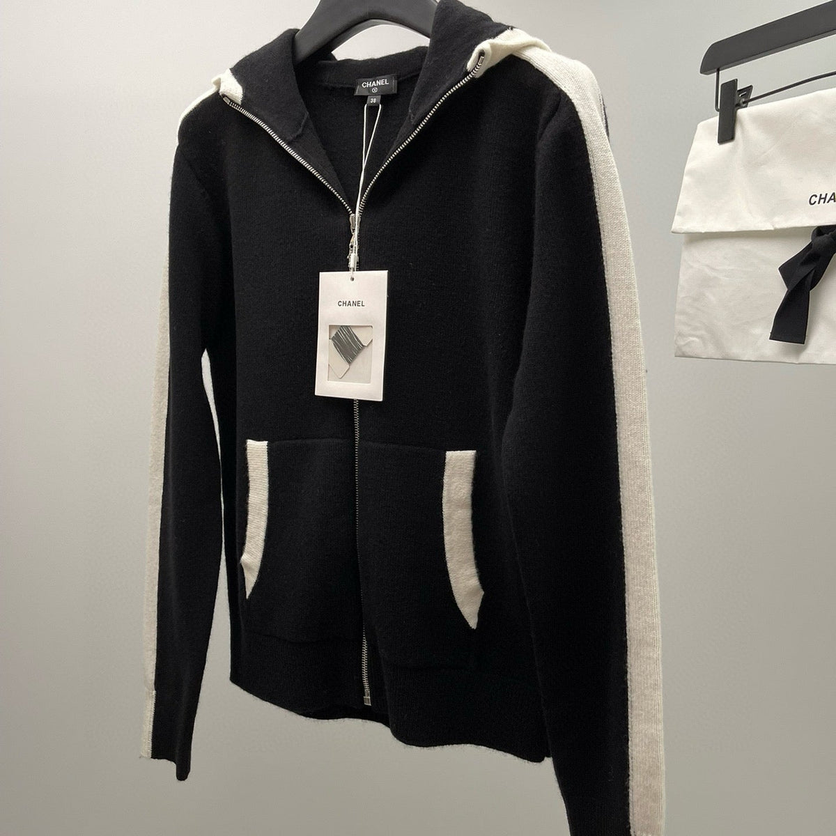 Chanel Hoodies- Chanel Zip Hoodie Premium Designer Casual Hoodie