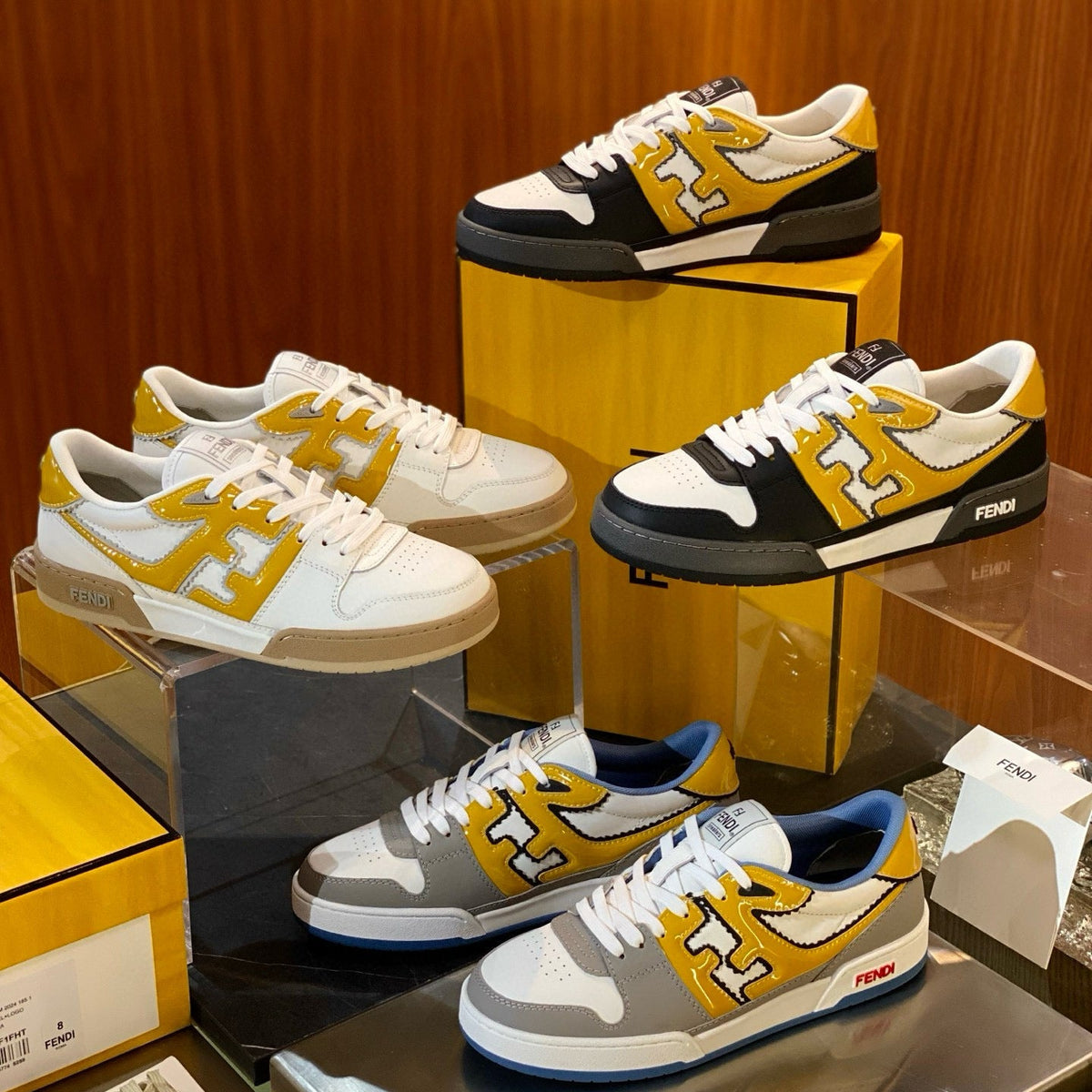 Shoes- Fen Match Sneaker Luxury Lifestyle Designer Footwear