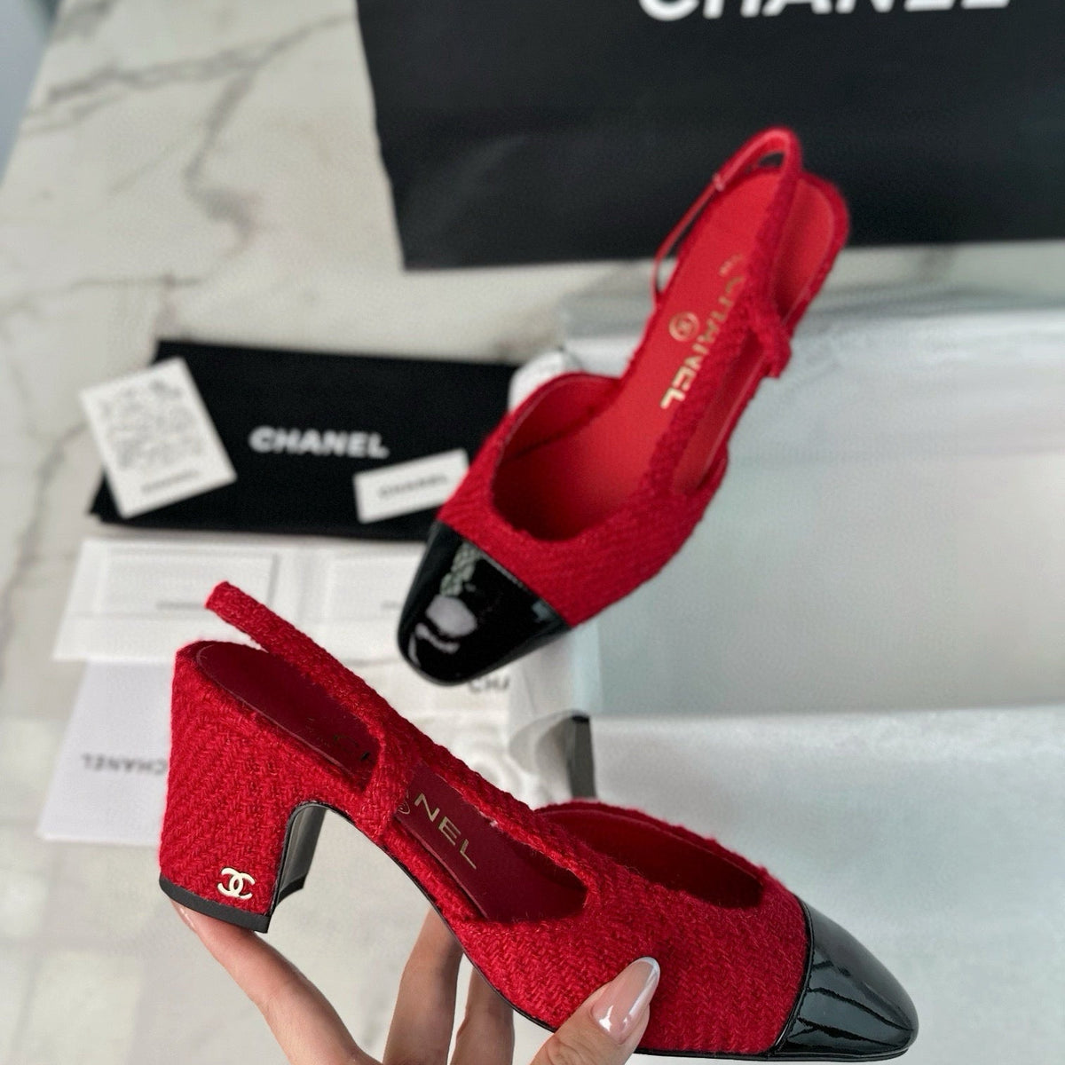 Chanel Shoes- Chanel Slingback Heels Comfortable Everyday Designer Shoes