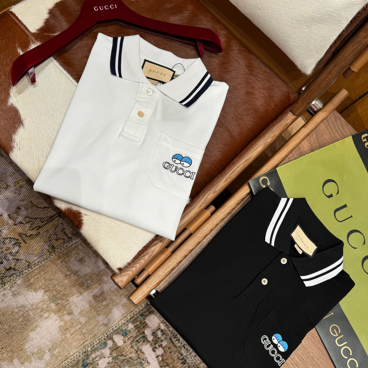 Gucci Polo Shirts- Gucci Polo Shirt Classic Designer Cotton Polo Shirt