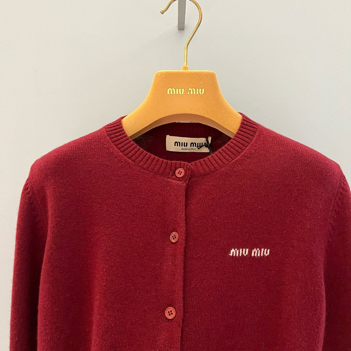 Sweaters- Miu M Cardigan Luxury Designer Knit Sweater