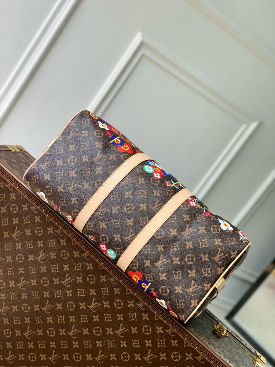 Louis Vuitton Bags- Louis Vuitton Lou x Murakami Keepall 45 Bag Luxury Designer Leather Handbag