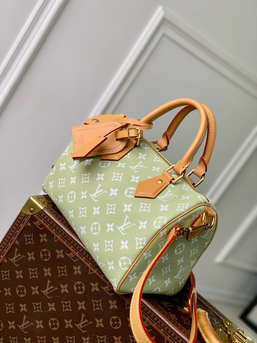 Louis Vuitton Bags- Louis Vuitton Lou Speedy P9 25 Bag Luxury Designer Leather Handbag