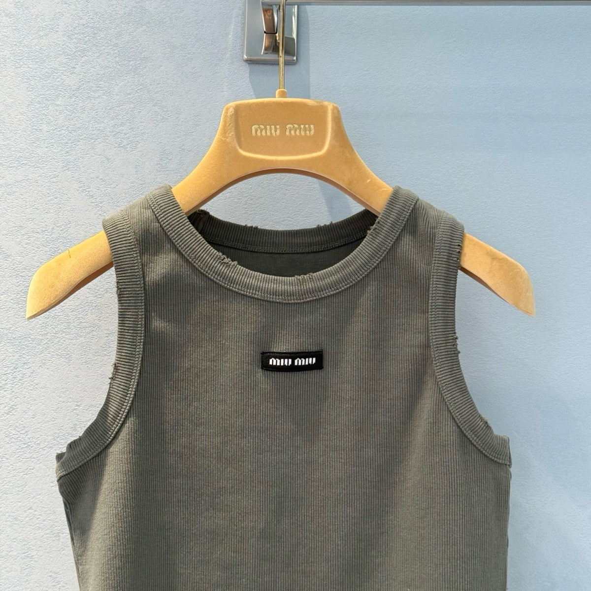 Tops- Miu M Tank Top Premium Designer Casual Top