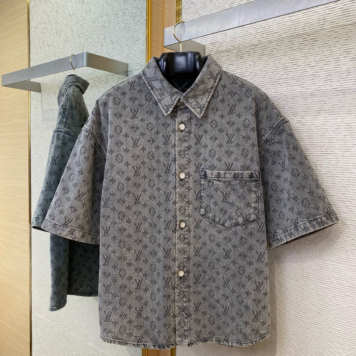 Louis Vuitton Tops- Louis Vuitton Lou Denim Shirt Elegant Everyday Designer Top