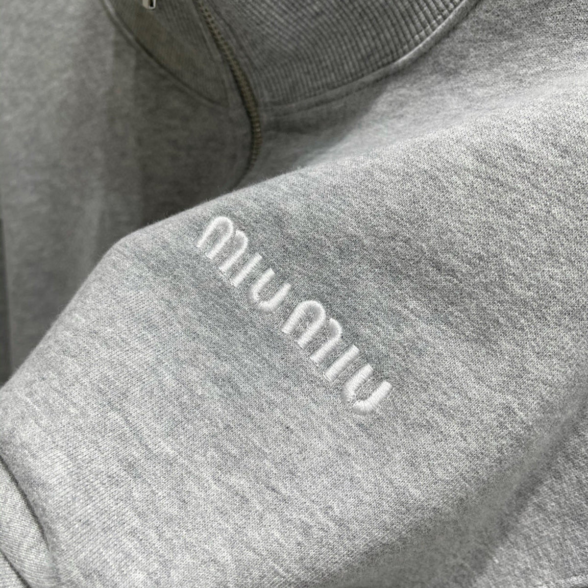 Hoodies- Miu M Zip Sweatshirt Comfortable Luxury Streetwear Hoodie