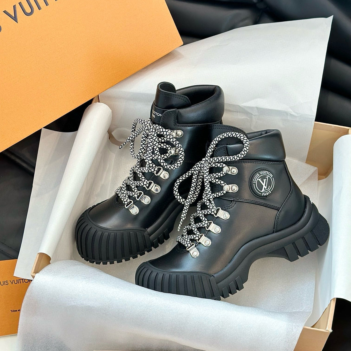 Louis Vuitton Shoes- Louis Vuitton Lou Ruby Boots Comfortable Everyday Designer Shoes