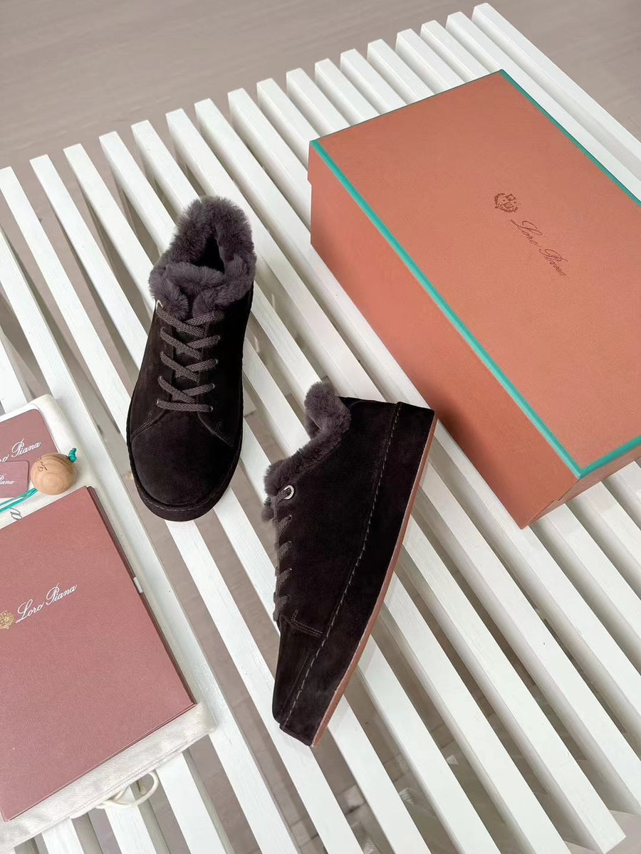 Shoes- Loro P Fur Nuages Sneakers Comfortable Everyday Designer Shoes