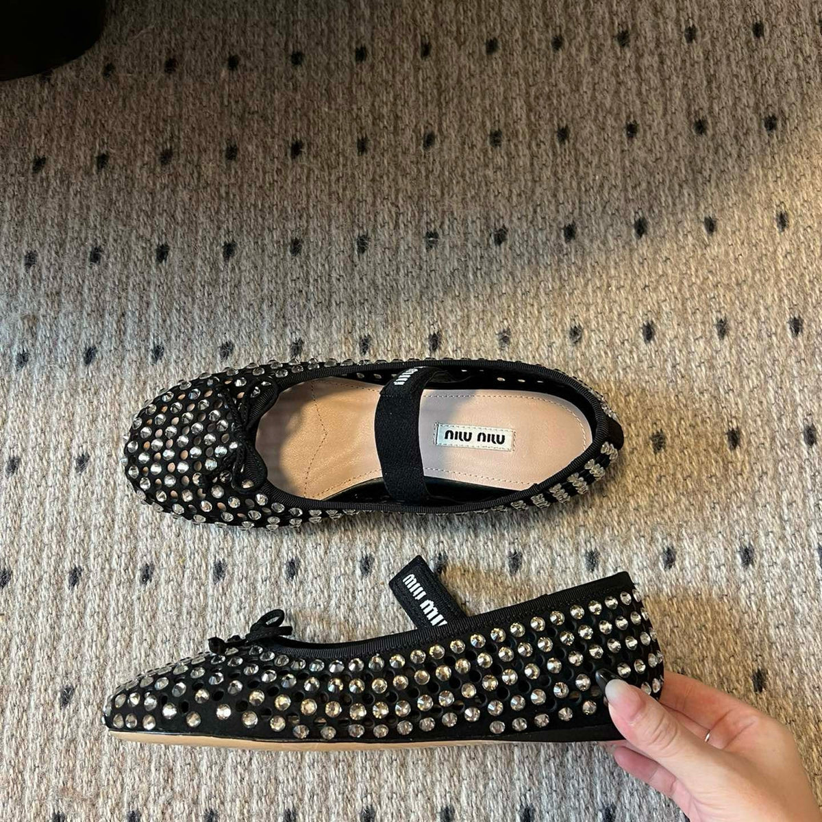 Shoes- Miu M Ballet Flats Luxury Lifestyle Designer Footwear