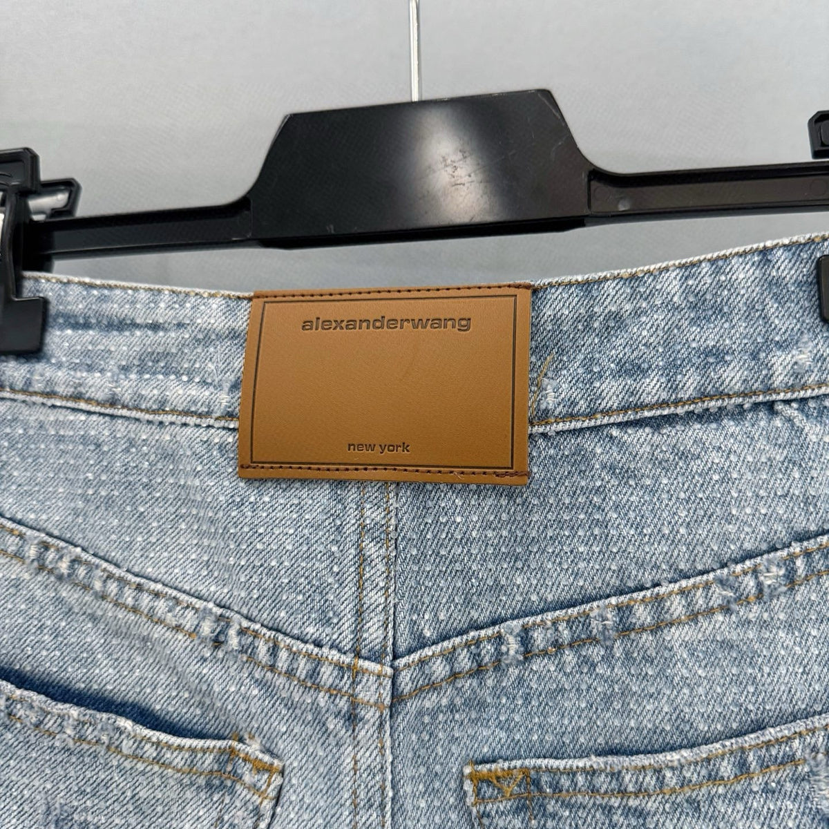 Alexander Wang Shorts detail shot – authentic designer craftsmanship