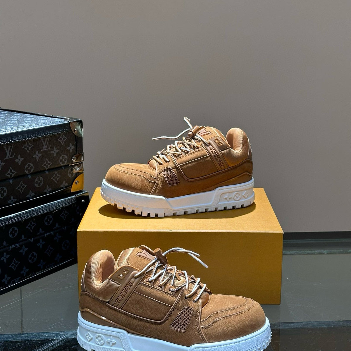 Louis Vuitton Shoes- Louis Vuitton Lou Trainers Comfortable Everyday Designer Shoes