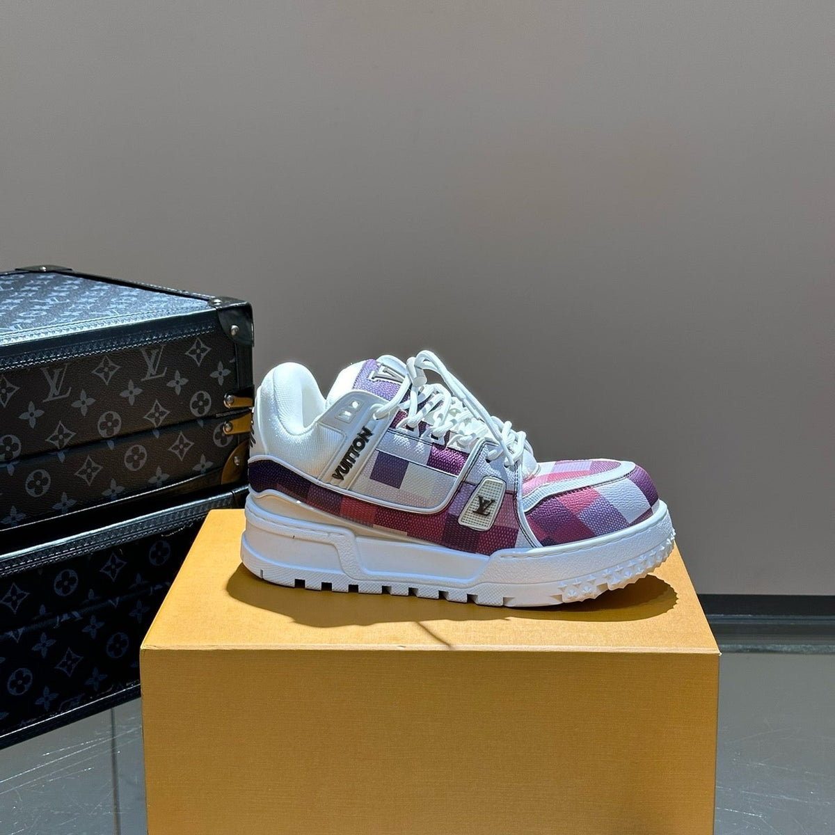 Louis Vuitton Shoes- Louis Vuitton Lou Trainers Premium Designer Casual Shoes