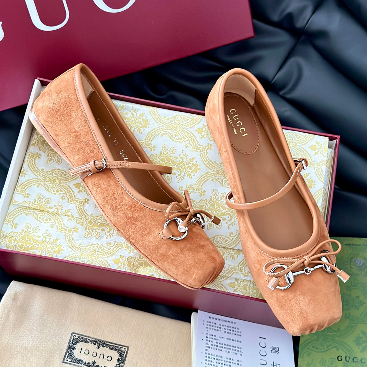 Gucci Shoes- Gucci Ballet Flats Premium Designer Casual Shoes