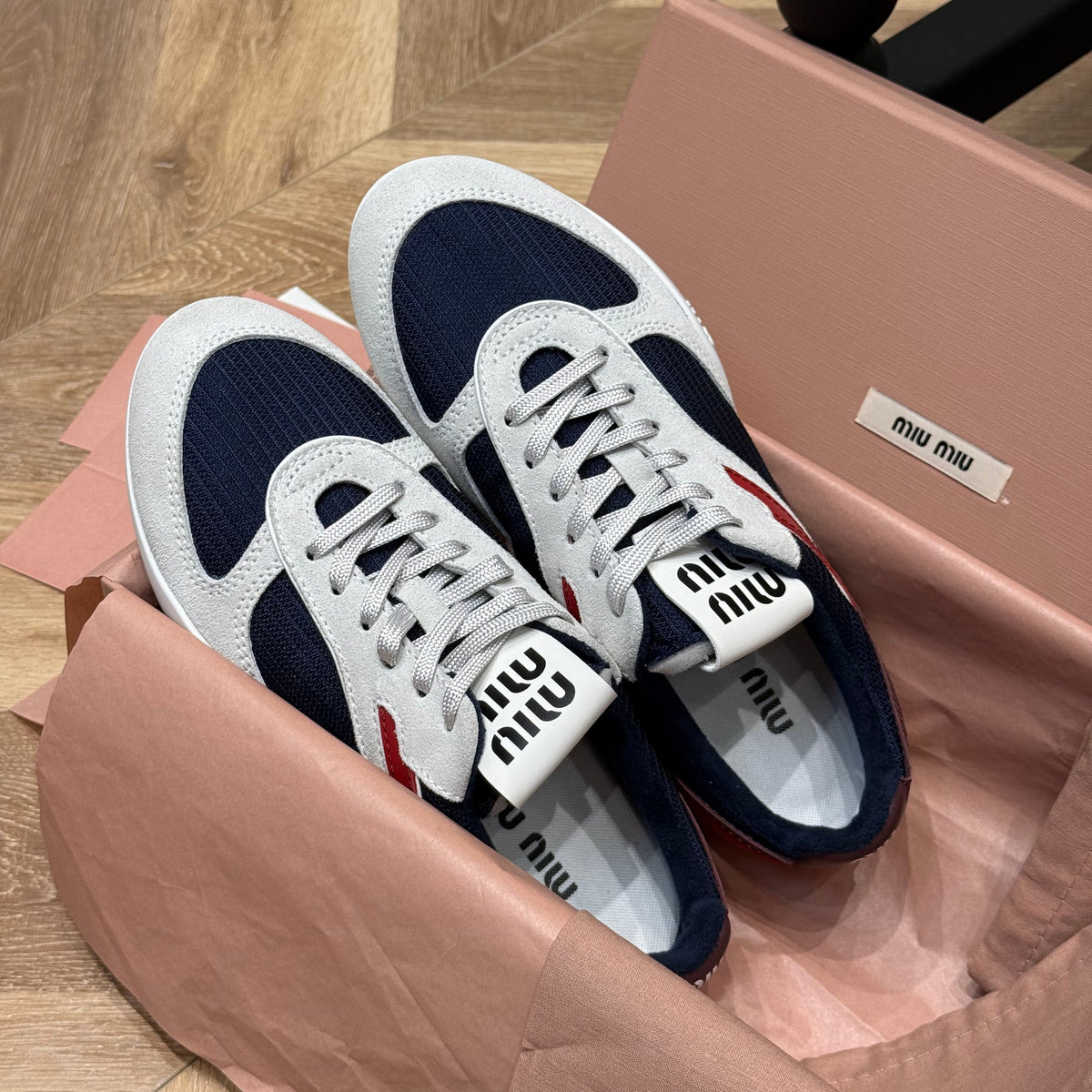 Shoes- Miu M Trainers Luxury Lifestyle Designer Footwear