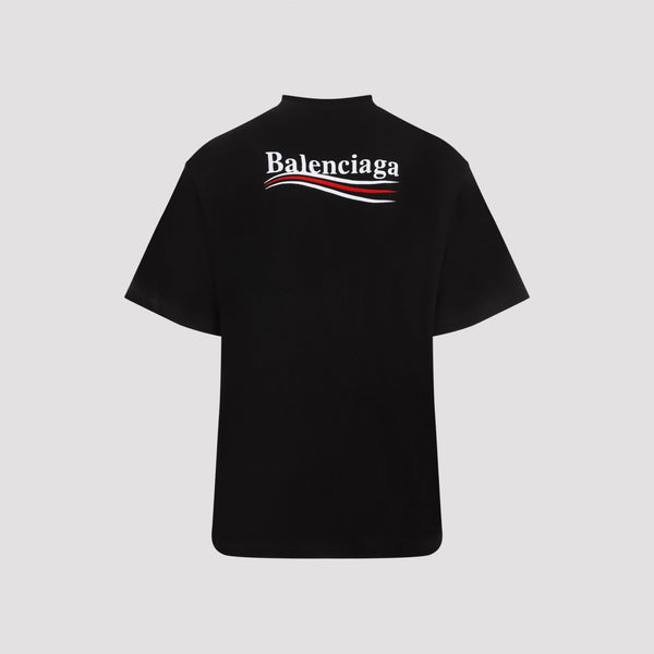 Close-up of Balenciaga t-shirts & polos hardware and fine stitching