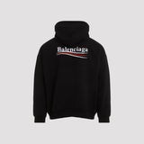 Close-up of Balenciaga sweatshirts hardware and fine stitching