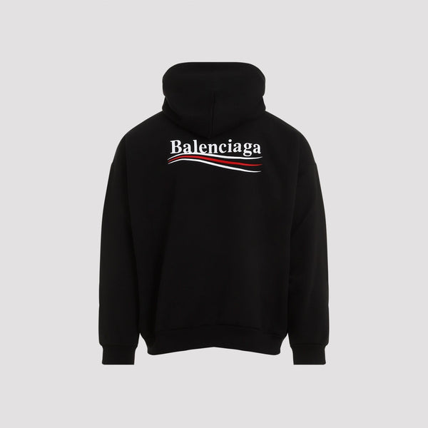 Close-up of Balenciaga sweatshirts hardware and fine stitching