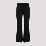 Close-up of Balenciaga trousers hardware and fine stitching