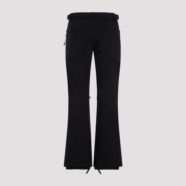Close-up of Balenciaga trousers hardware and fine stitching