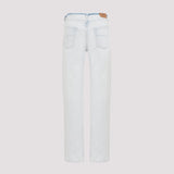 Close-up of Balenciaga trousers hardware and fine stitching