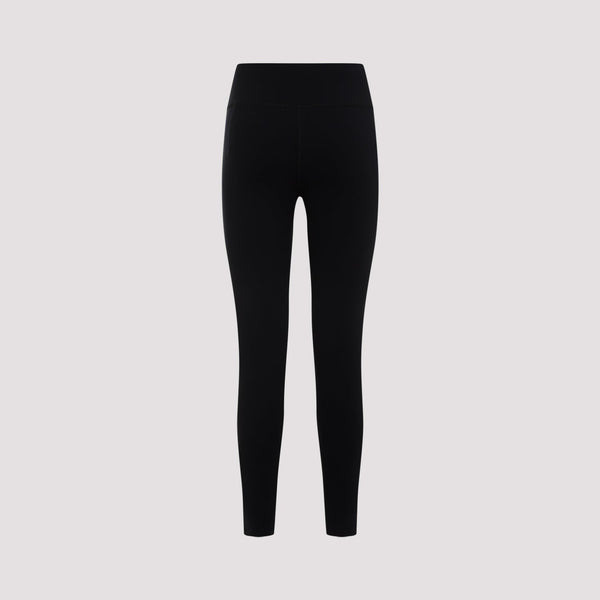 Close-up of Balenciaga leggings hardware and fine stitching