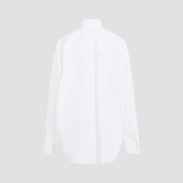 Close-up of Balenciaga shirts hardware and fine stitching