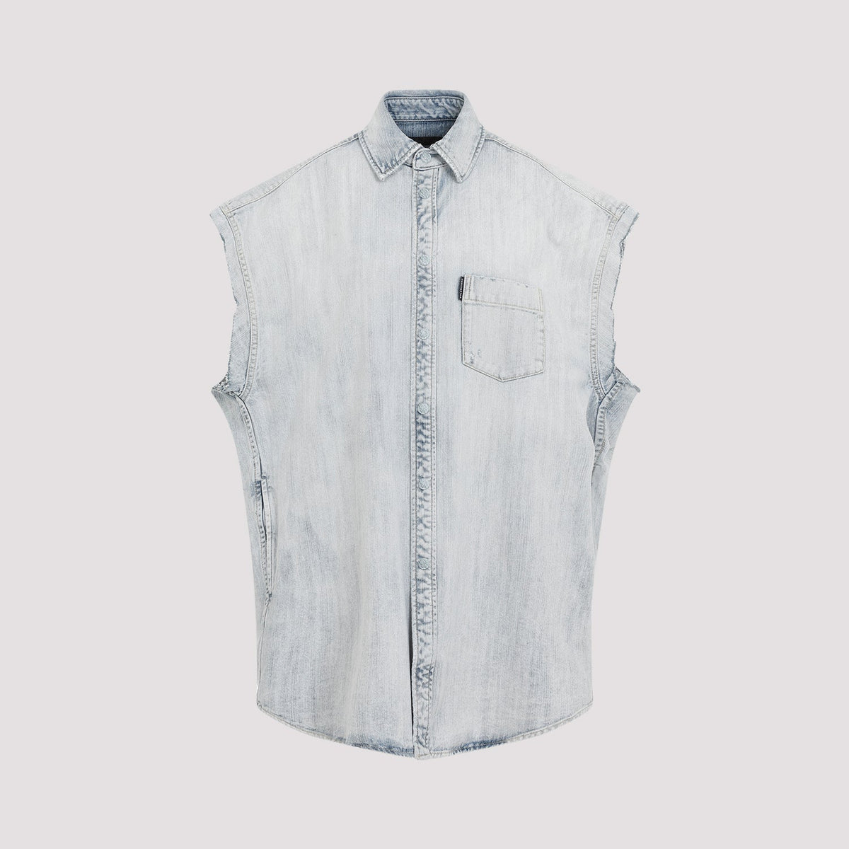 Balenciaga Tops? BALENCIAGA Stunning Ripped Sleeve Shirt for Men - Fall Winter 24 25 Premium Designer Casual Top