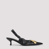 Balenciaga premium pumps detail and craftsmanship close-up