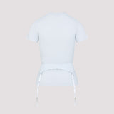 Close-up of Balenciaga t-shirts & polos hardware and fine stitching
