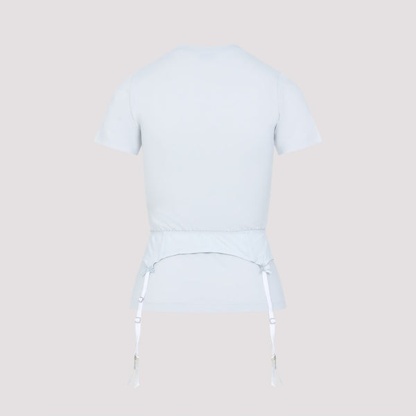 Close-up of Balenciaga t-shirts & polos hardware and fine stitching