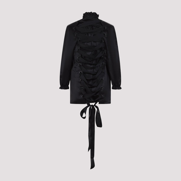 Close-up of Balenciaga shirts hardware and fine stitching