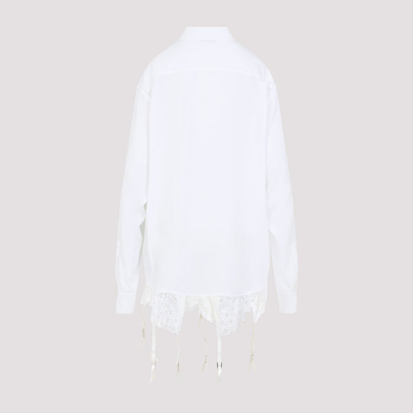 Close-up of Balenciaga shirts hardware and fine stitching