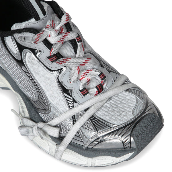 Close-up of Balenciaga sneakers hardware and fine stitching