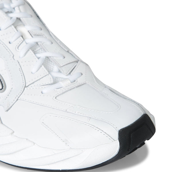 Close-up of Balenciaga sneakers hardware and fine stitching